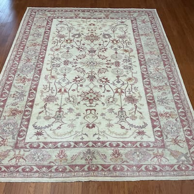 HERAT ORIENTAL Handmade Vegetable Dye Oushak Wool Rug (Afghanistan) - 8'9 x 11'4