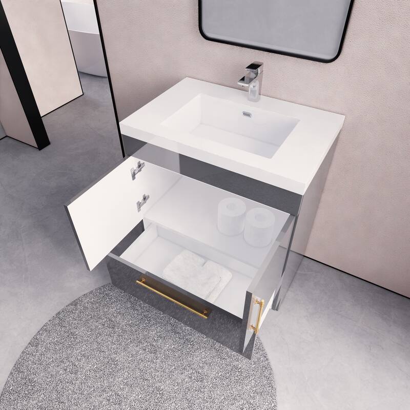 Eliza 30'' Freestanding Vanity with Single Sink
