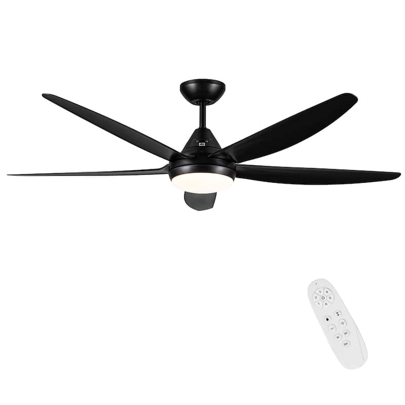 56" Ceiling Fan Light with Remote Control