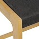 preview thumbnail 7 of 10, Poly & Bark Pai 24" Seat Height Counter Stool - Solid Wood Frame with Handwoven Seat