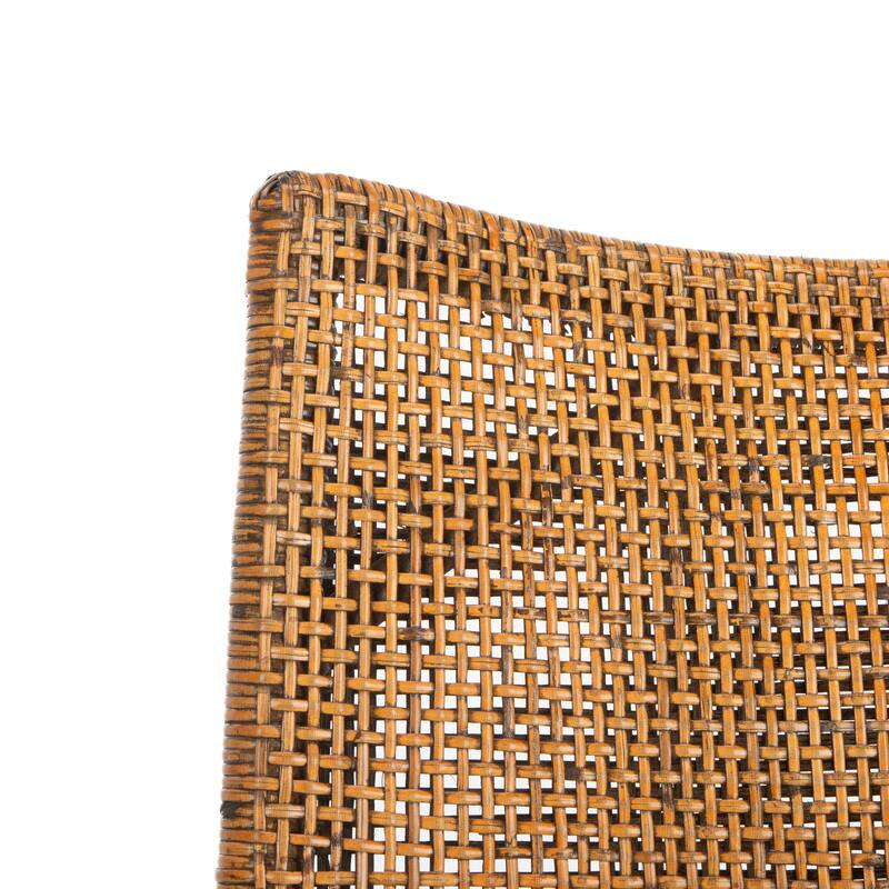 SAFAVIEH Vasatha Tropical Coastal Cushion Arm Chair - 21.5" W x 23.5" L x 32.3" H - 22"Wx24"Dx32"H