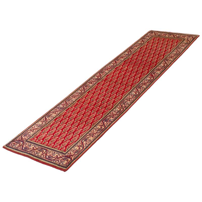 ECARPETGALLERY Hand-knotted Andelz Red Wool Rug - 2'6 x 9'10