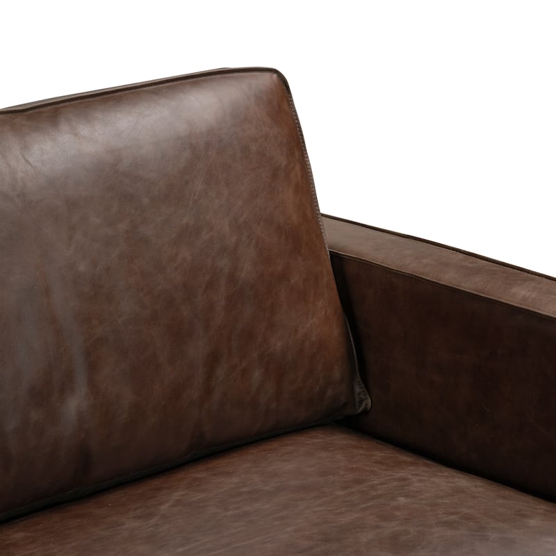 Poly & Bark Mateo 82.5" Sofa - Full Grain Genuine Italian Leather