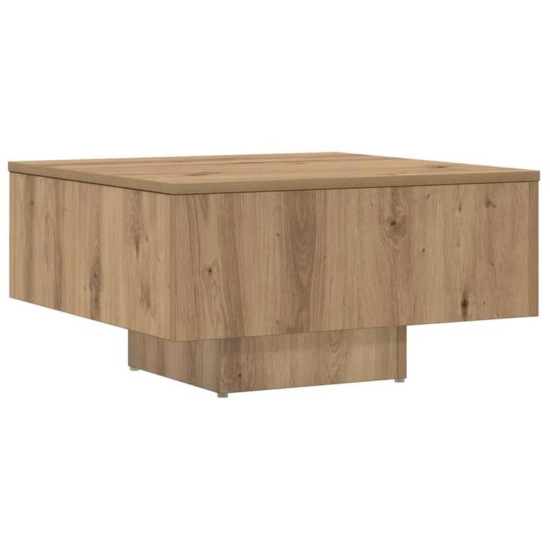 vidaXL Coffee Table Artisan Oak Engineered Wood Regular Coffee Table - 23.6 x 23.6 x 12.4