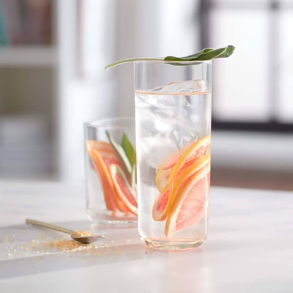 Libbey Lisbon 16-Piece Tumbler and Rocks Glass Set - Set of 16