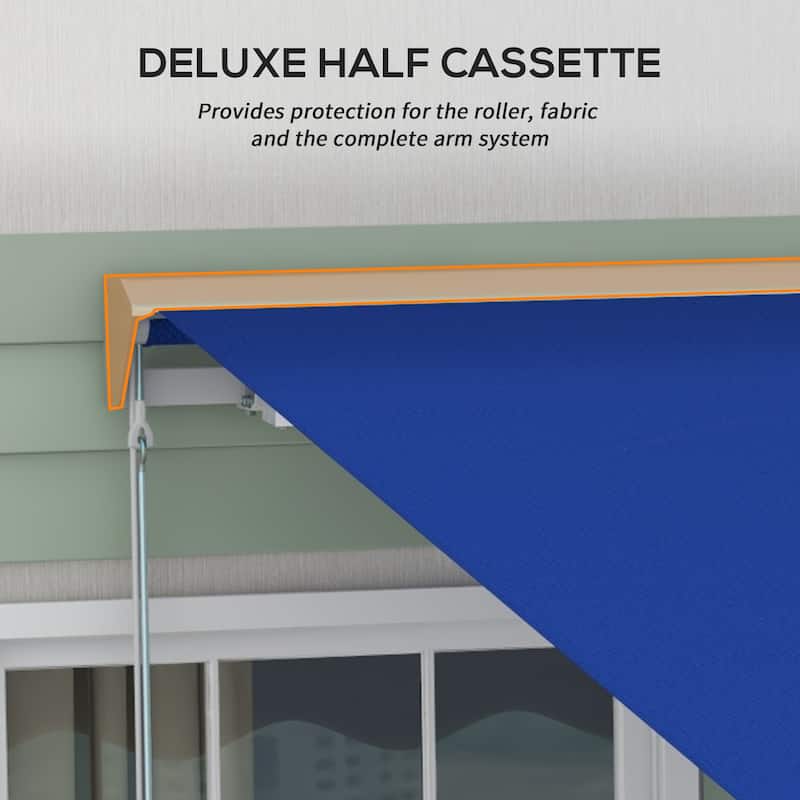 13' x 10' motorized retractable awning