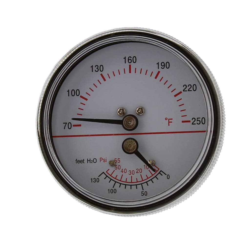 Jones Stephens J40550 2-7/8" 55 PSI Tridicator with 2-1/4" Stem