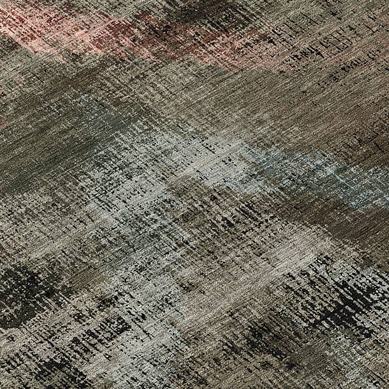 Machine Washable Indoor/ Outdoor Chantille Distressed Chevron Rug
