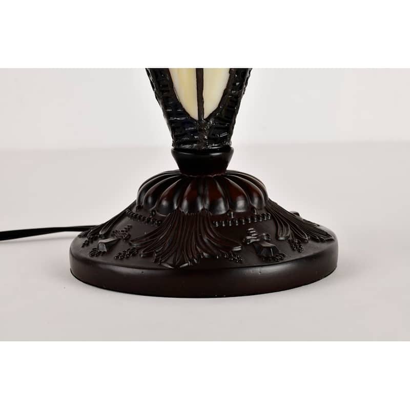 Nicole 3-light Tiffany-style 16-inch Double-lit Table Lamp