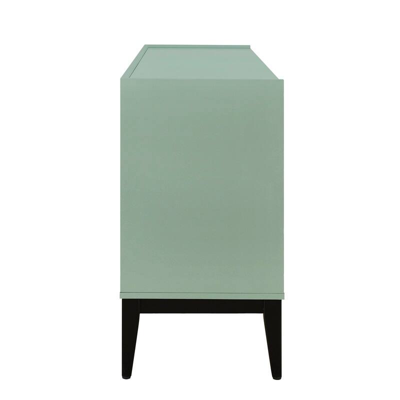 Modern Storage Cabinet with Adjustable Shelf, Buffet Sideboard Wooden Cabinet with 4 Doors for Hallway, Kitchen