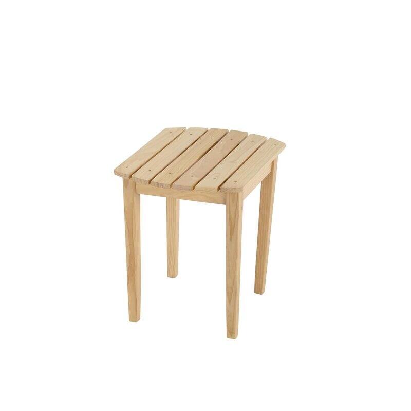 Oceanic Collection Solid Wood Side Table - Natural