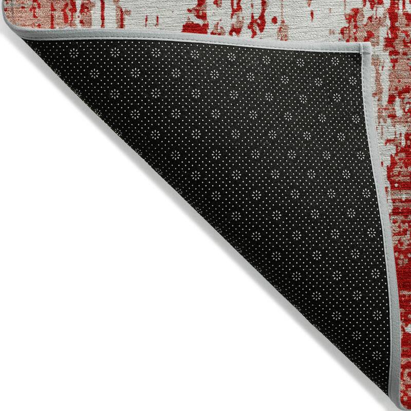 Machine Washable Indoor/ Outdoor Abstract Chantille Rug