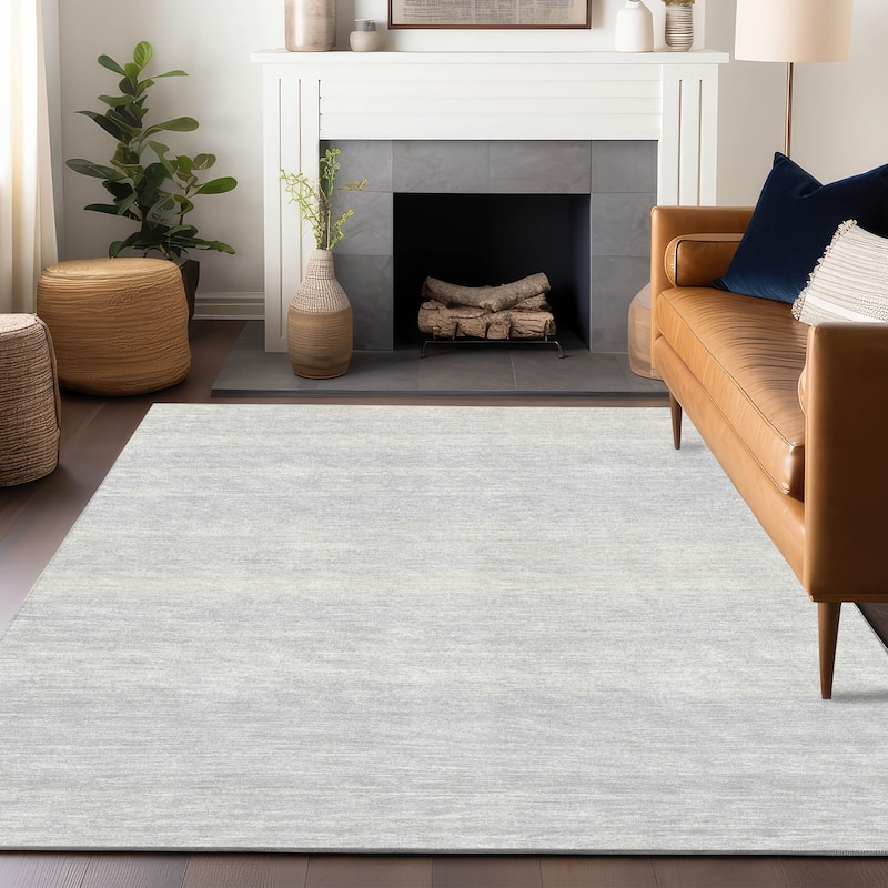 Machine Washable Indoor/ Outdoor Chantille Ombre Stripes Rug
