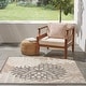preview thumbnail 48 of 143, Nourison Aloha Floral Modern, Indoor/Outdoor Area Rug 5' x Square - Natural