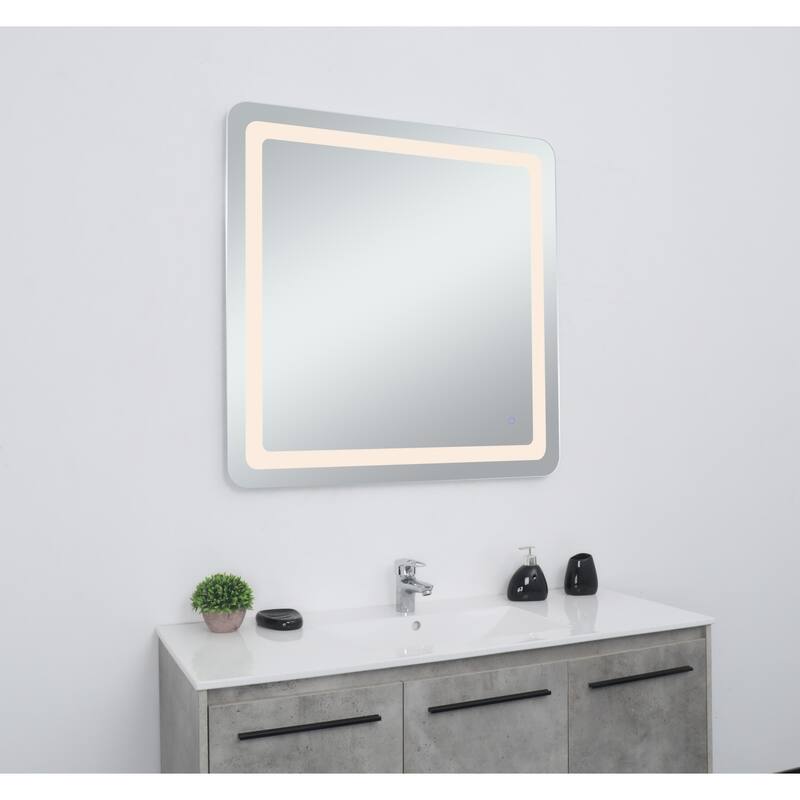 Elegant Lighting MRE33636 Genesis 36" W x 36" H Transitional Square