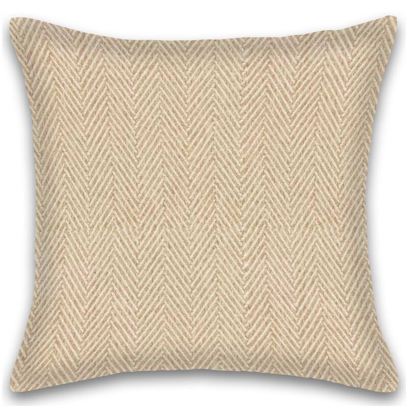 Fabstyles Herringbone Stripe Set of 2 Cotton Throw Pillows