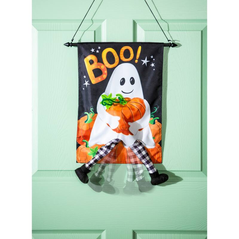 12.5 in. x 18 in. Ghost Garden Kickin Flag