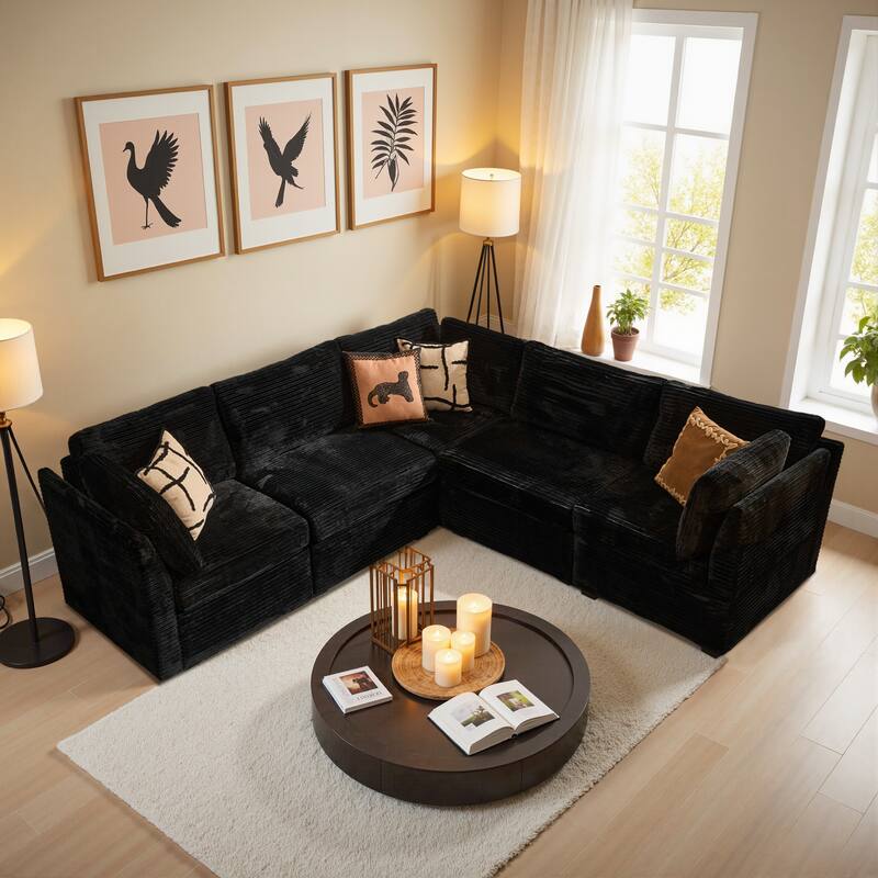 OVIOS Lazy Living L-Shaped Sofa