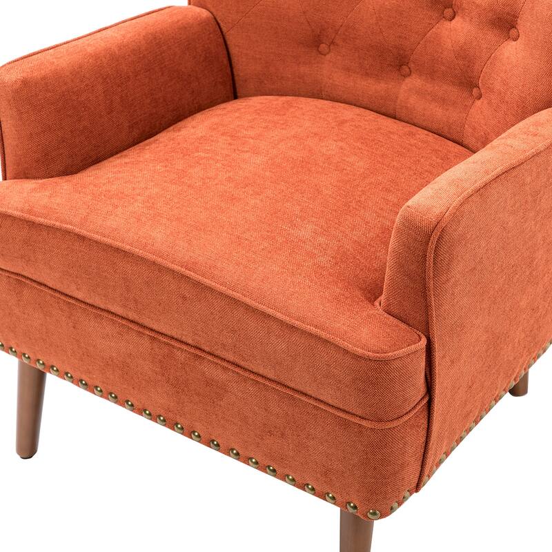 Alpheus Accent Armchair with Nailhead Trim by HULALA HOME