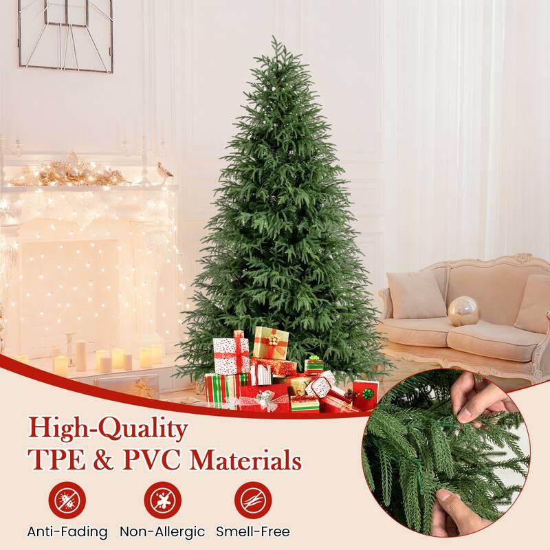 Coatway 7/7.5/8 FT Artificial Pre-Lit Christmas Tree with 400/500/470 - See Details