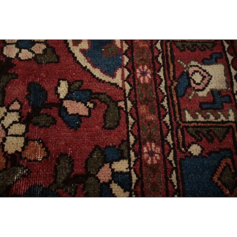 Hand Knotted Oriental 100% Wool Carpet Traditional Floral Oranges & Rust Bakhtiari Area Rug - 6' 4'' X 4' 10''