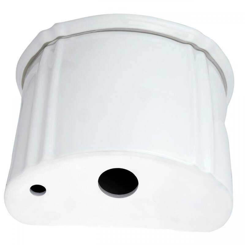 High Tank Toilet Conversion Kit - White Ceramic, Adjustable 63-78 in., Brass Pipe - Renovators Supply