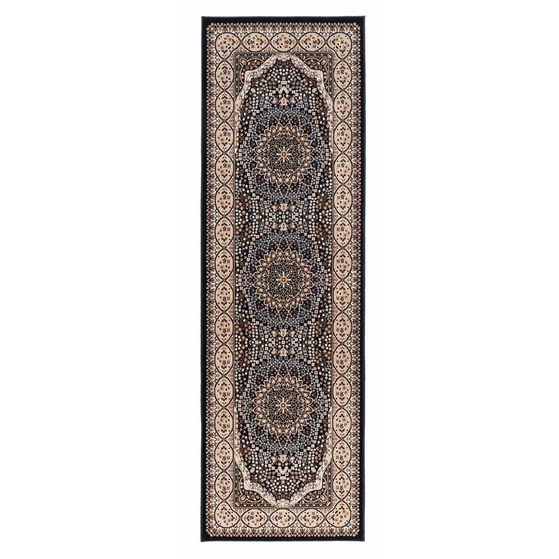 Prime Collection Border Area Rug - 2'8'' X 8'1'' - Black/Cream