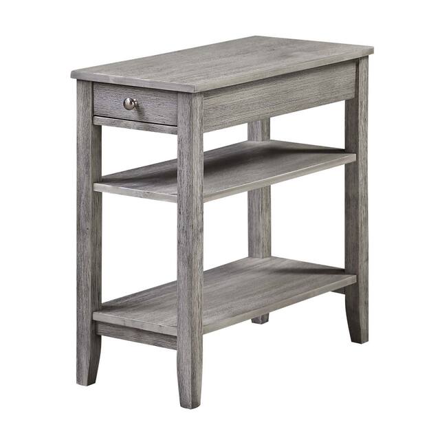 Copper Grove Aubrieta1 Drawer Chairside End Table with Shelves