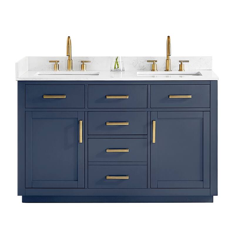 Altair Gavino Bath Vanity with Grain White Composite Stone Top, no Mirror