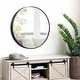 preview thumbnail 19 of 26, Contemporary Round Wall-Mounted Wall Mirror