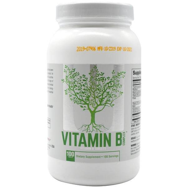 Shop Black Friday Deals On Universal Nutrition Vitamin B Complex 100 Tablets Enhances Energy Metabolism Overstock 31059239