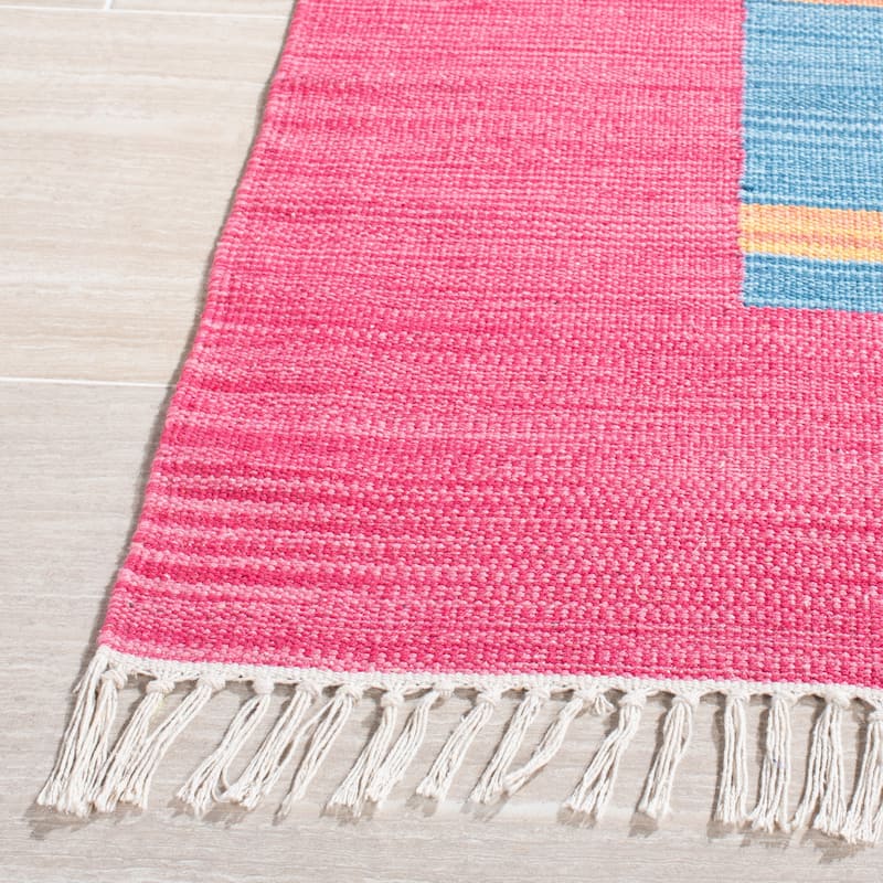 SAFAVIEH Handmade Flatweave Montauk Adyson Boho Cotton Rug