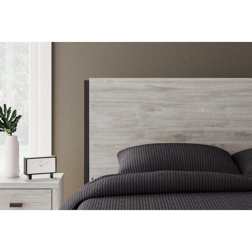 Signature Design by Ashley Vessalli Gray/Black Panel Headboard
