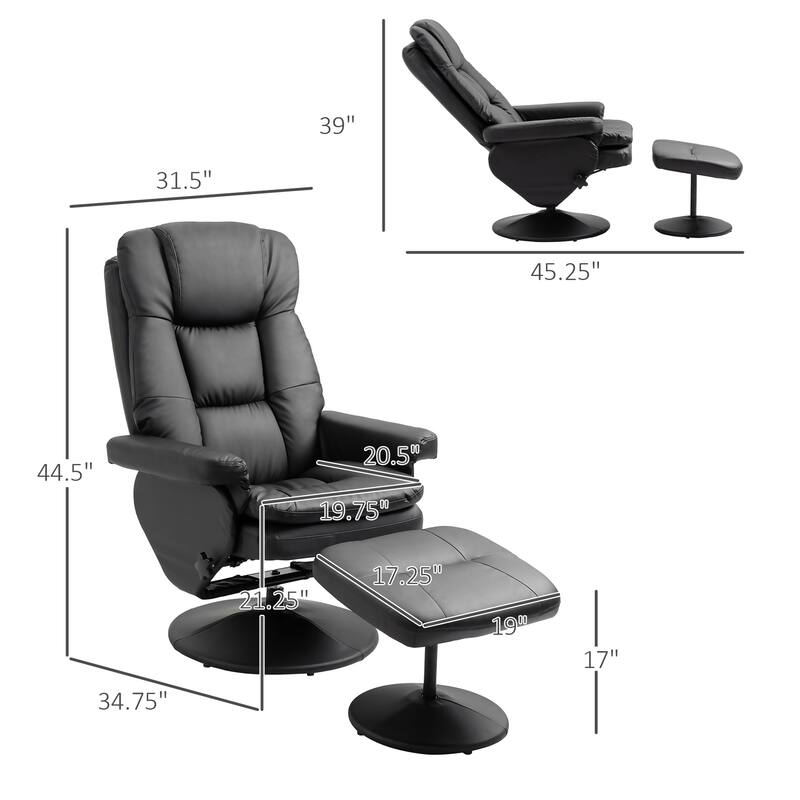 Recliner and Ottoman