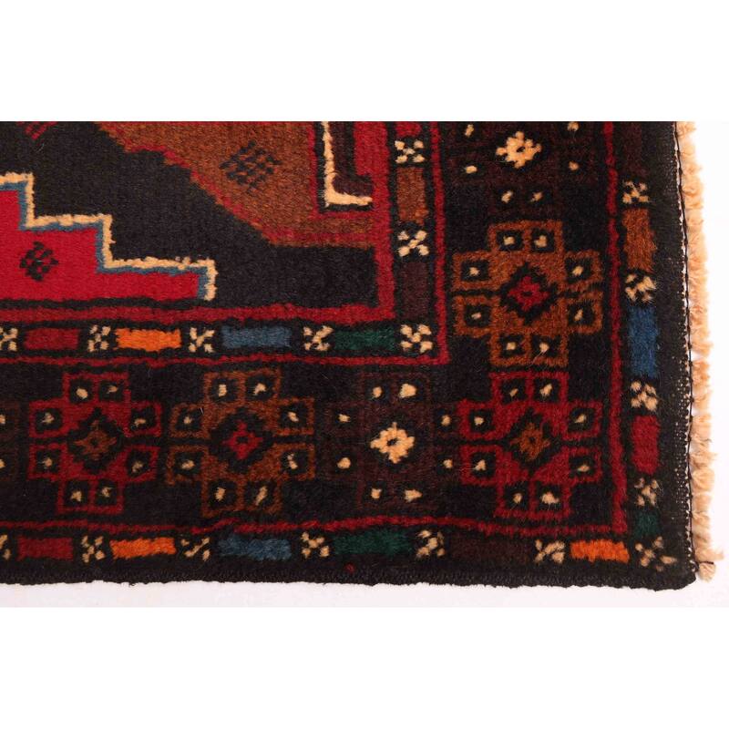 ECARPETGALLERY Hand-knotted Teimani Red Wool Rug - 3'7 x 6'7