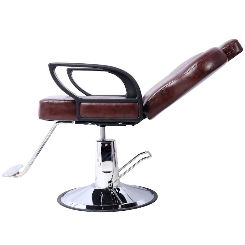Artist hand Hair Barber Chair,Heavy Duty Hydraulic Spa Furniture Shampoo Reclining Extra Wider Seat Beauty Hair Salon Equipment