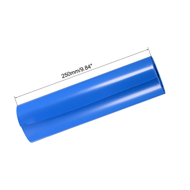 Battery Wrap, 250mm Width 1m PVC Heat Shrink Tube Wraps Blue - Blue
