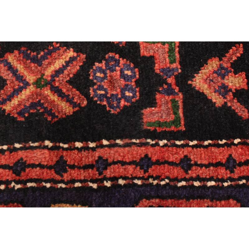 ECARPETGALLERY Hand-knotted Konya Anatolian Black Wool Rug - 4'8 x 6'11