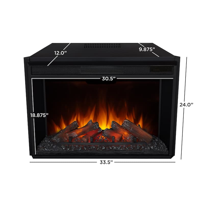 Tracey 84" TV Stand Electric Fireplace by Real Flame