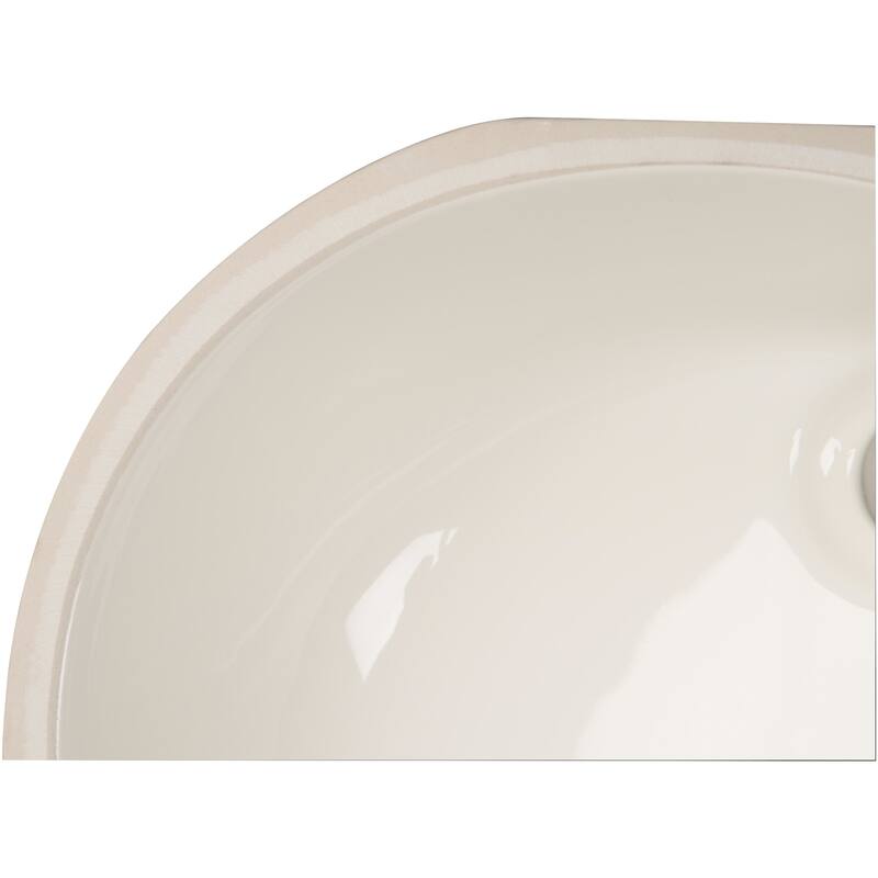 Ackland AKKPS-UNDOVL-1714-SB 19-1/2" Oval Porcelain Undermount