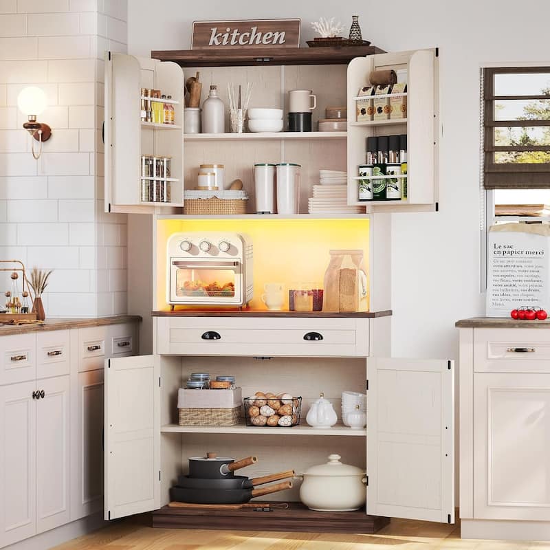 Farmhouse Kitchen Storage Cabinet Pantry Cabinet Home Bar