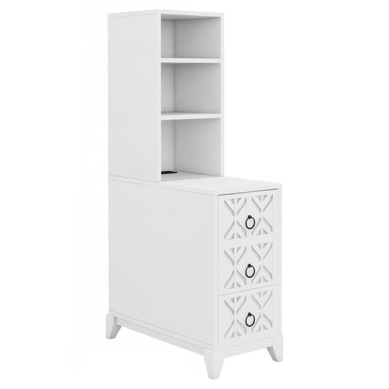 Versatile End Table with Multiple Storage Options and Stylish Design