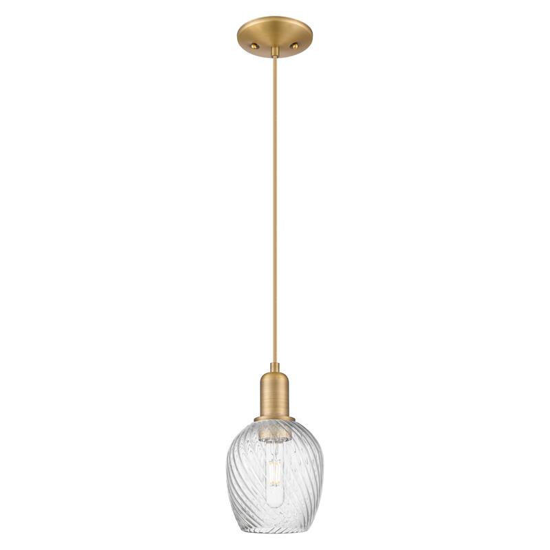 Innovations Lighting Endless Possibilities Arcadia - Salina - 1 Light 6" Cord Hung Mini Pendant - Brushed Brass