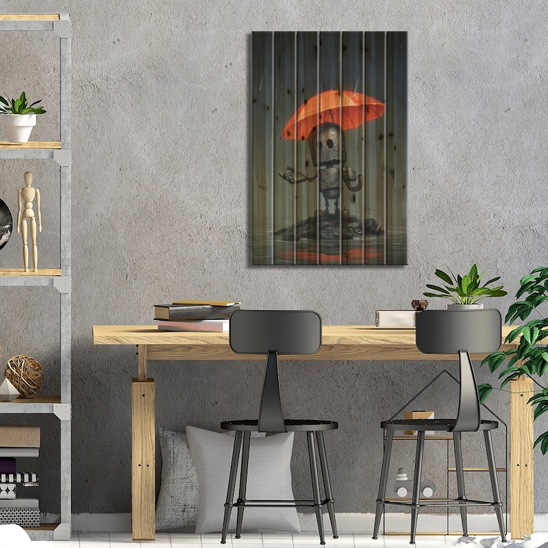 The Rainy Season Print On Wood by Matt Dixon - Multi-Color