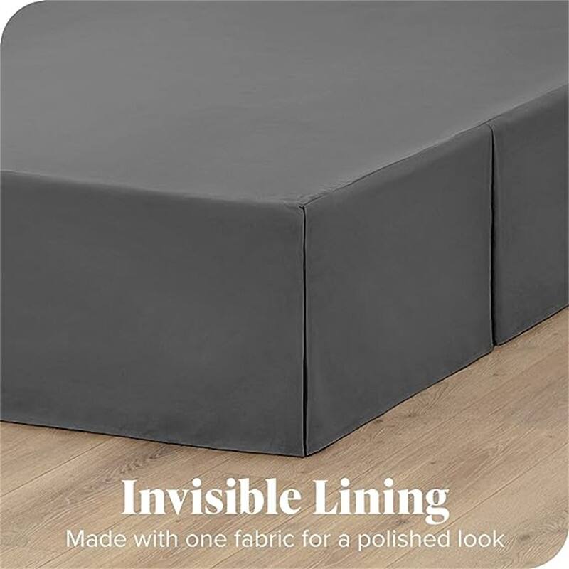 Pleated bed skirt