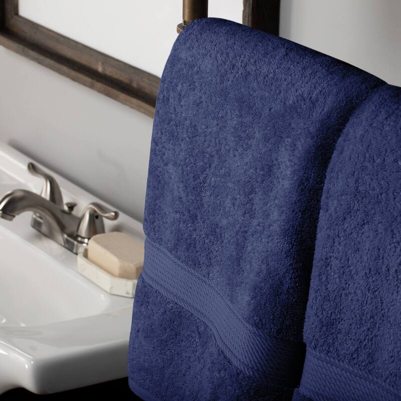 Superior Egyptian Cotton Pile Heavyweight Bath Towel Set of 2