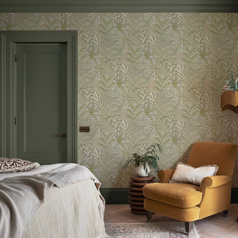 Graham & Brown Vendura Weave Sage Wallpaper