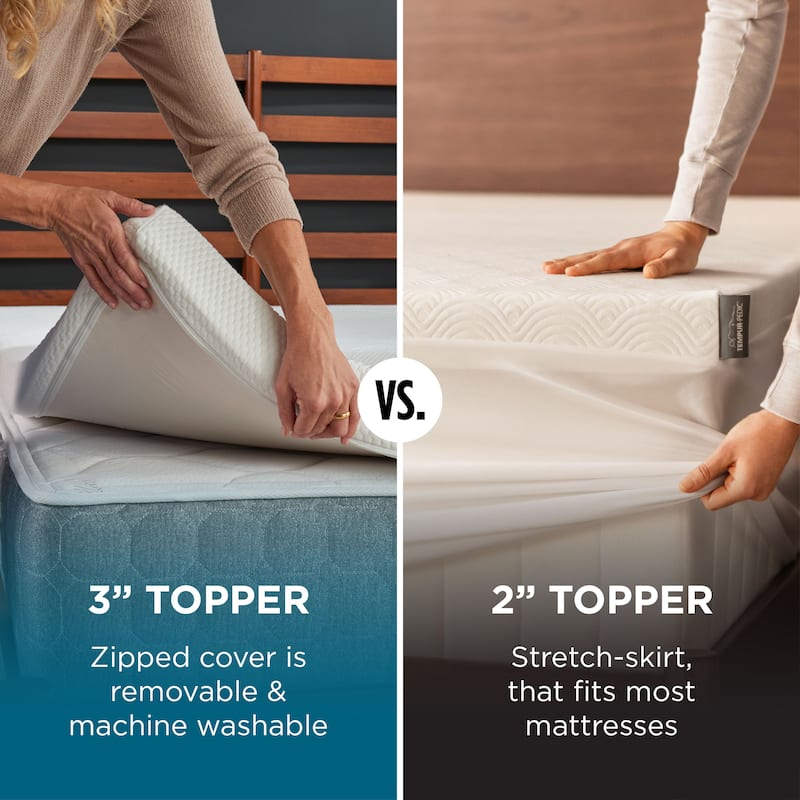 Tempur-Pedic Memory Foam Mattress Topper - King - 3 Inch