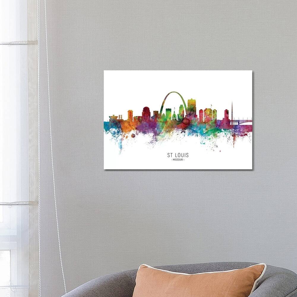 iCanvas "St Louis Missouri Skyline" by Michael Tompsett Canvas Print