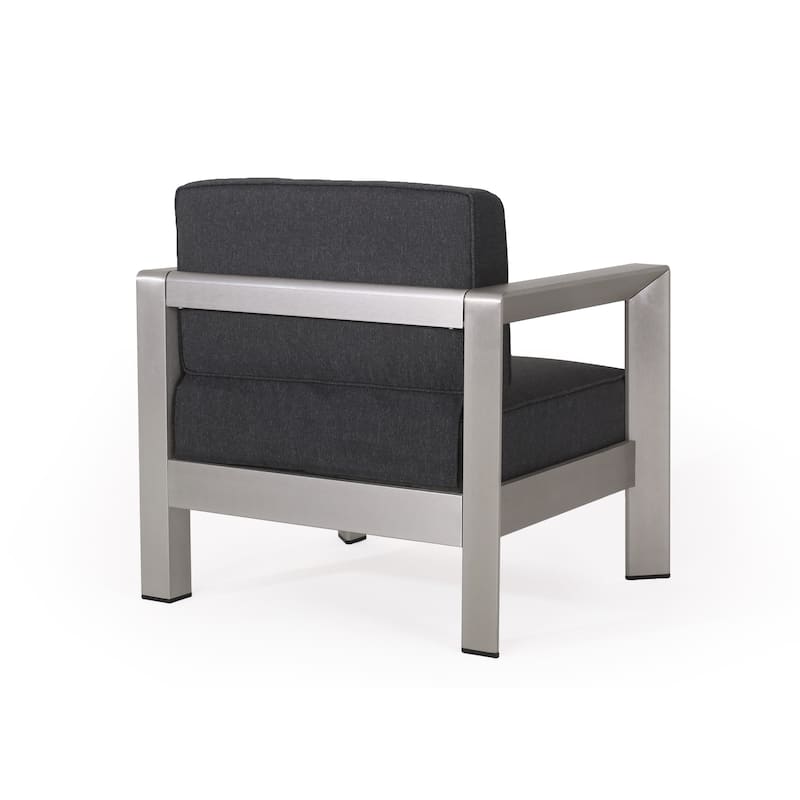 Aviara Outdoor Aluminum Club Chairs (Set of 4) by Christopher Knight Home